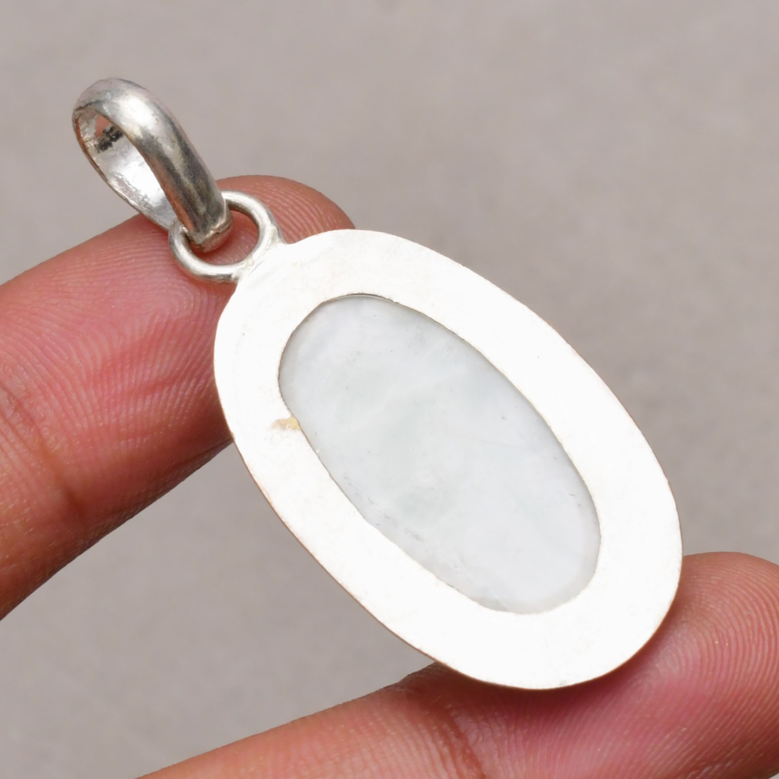 Howlite Gemstone Handmade 925 Sterling Silver Jewelry Pendant 1.69″