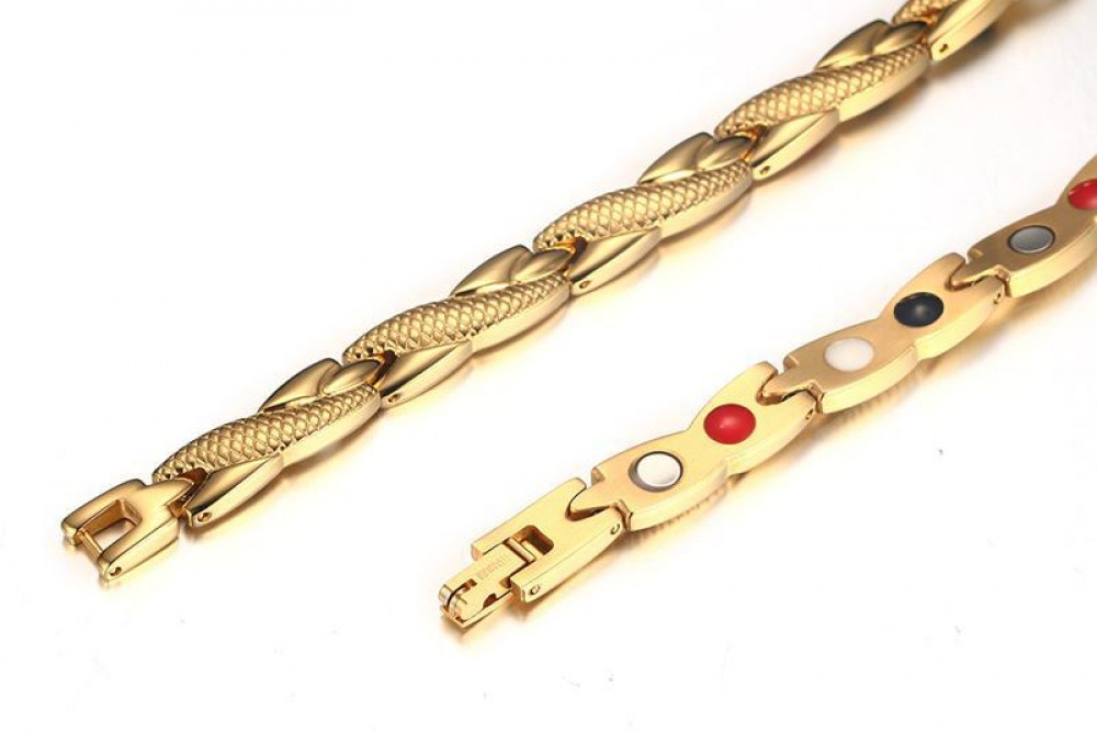 Men Hematite Magnetic Therapy Pain Relief Thick Necklace Hip Hop Fashion Jewelry