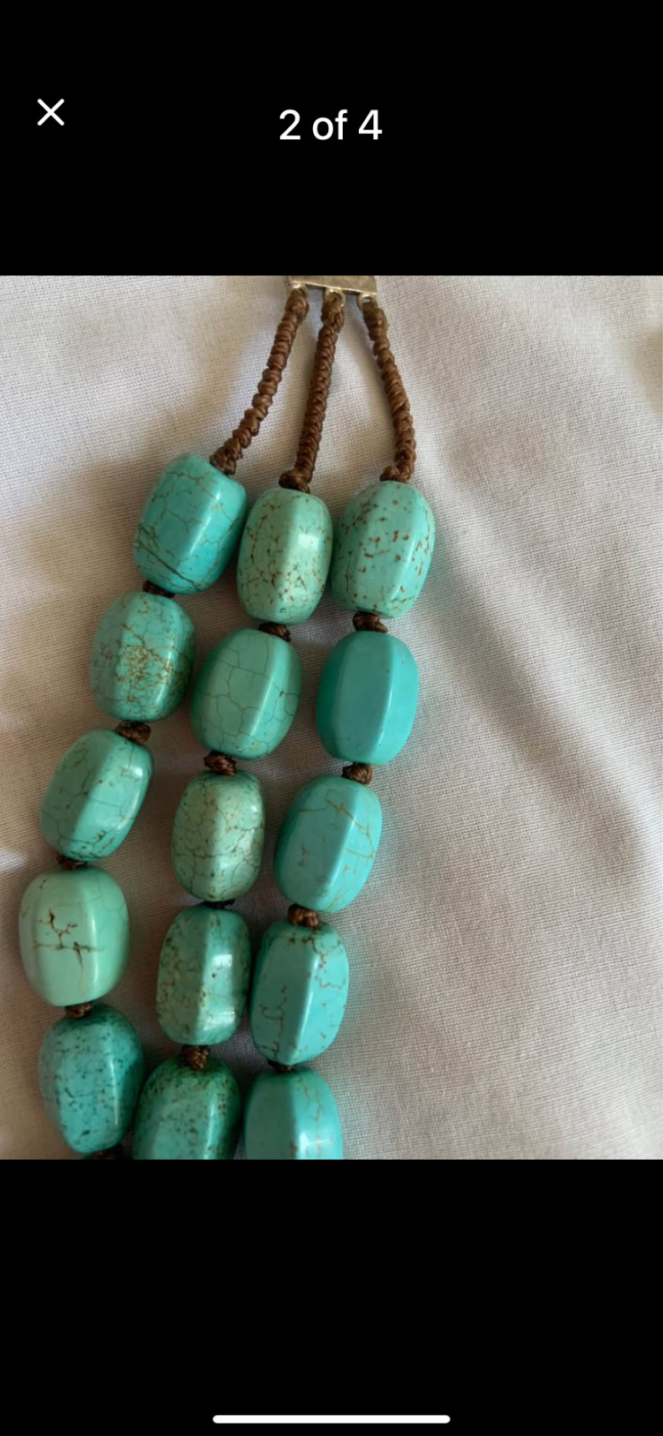 Silpada 3-Strand Turquoise Necklace
