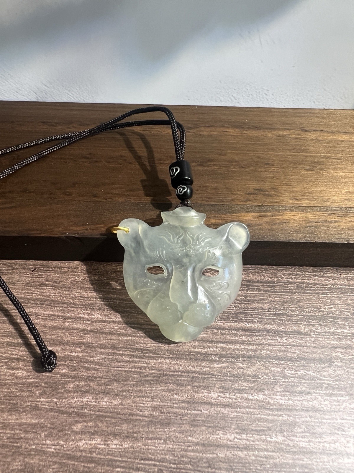 Natural sleeve jade pendant