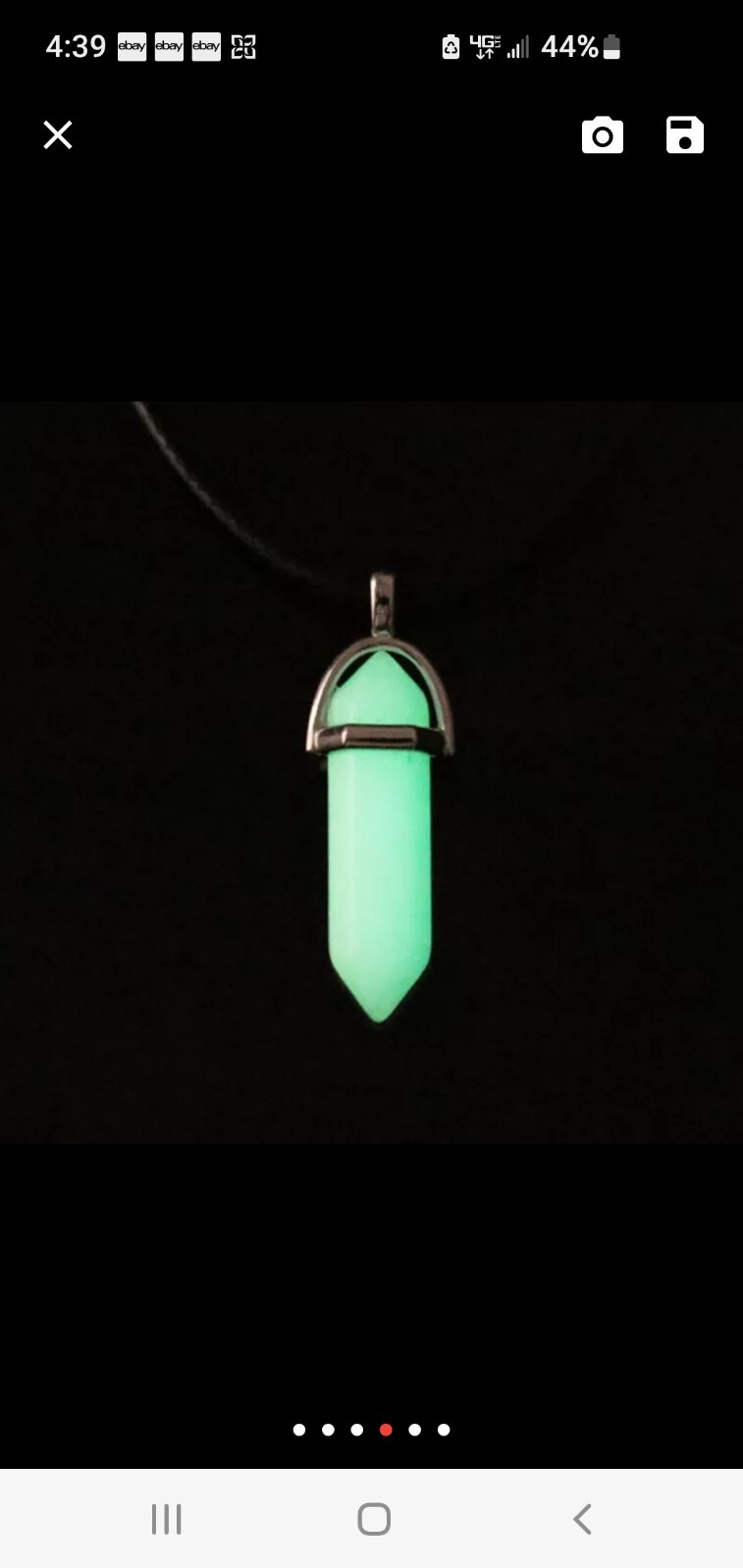 Women’s Fashion Jewelry Luminous Stone Glow in Dark Pendant Necklace 39-2