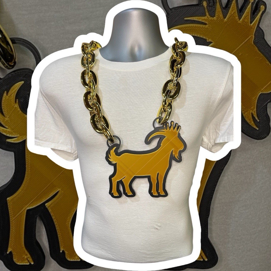 Custom Sports Team Fan Chain School Logo Necklace Pendant MVP Oversized Turnover