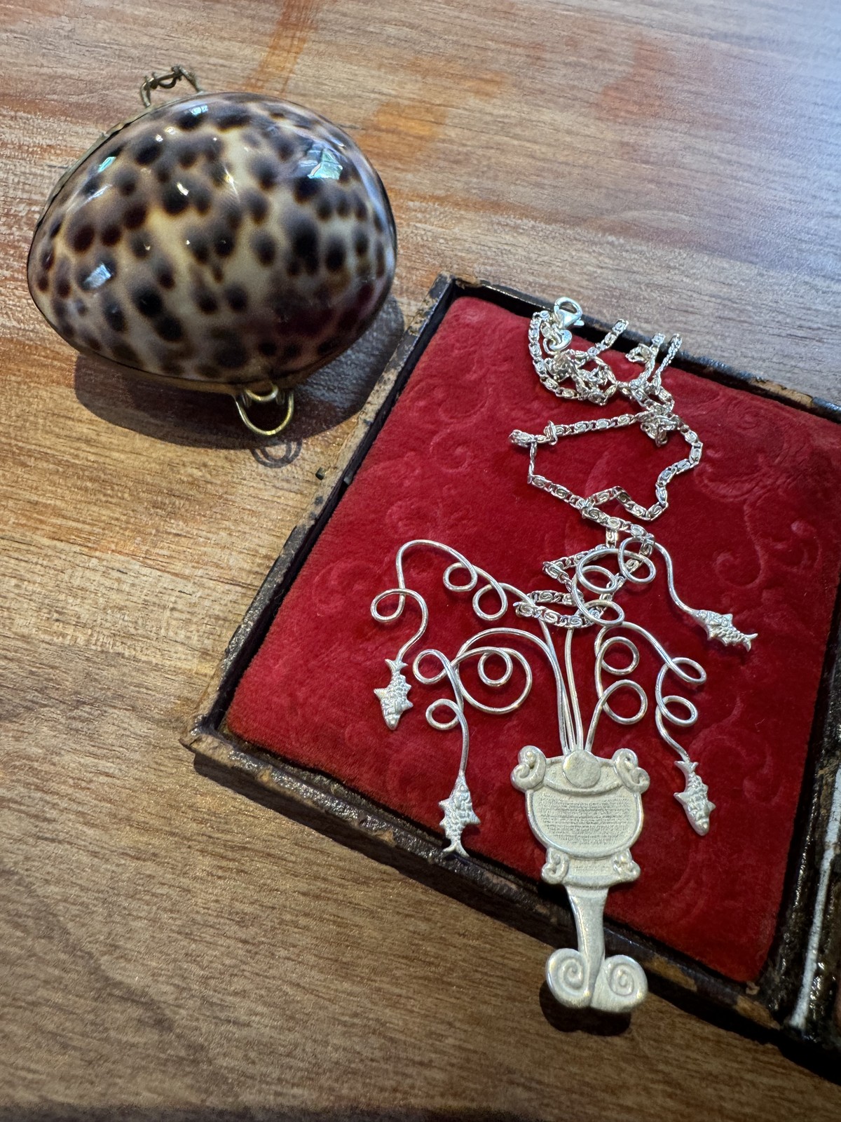 Italian Original Design Romantic Vase Pendant,Handmade Solid 925 Sterling Silver