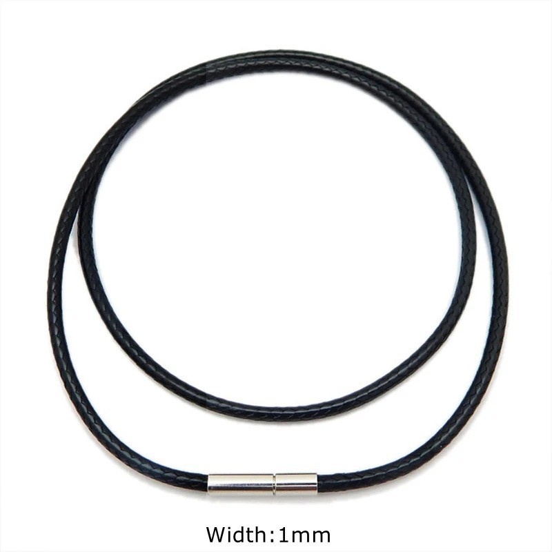 Leather Cord Necklace Black Brown (1 to 3mm) Bayonet Clasp Surfer Choker Unisex