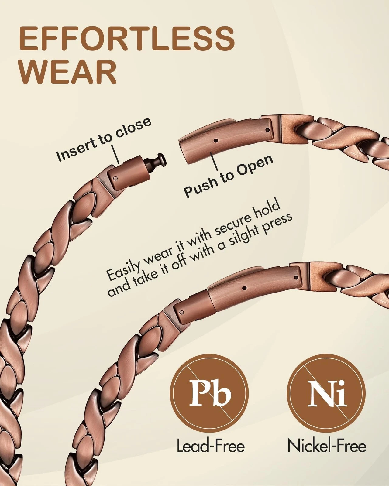 Copper Necklace Magnetic Therapy Arthritis Pain Relief Gift for Women