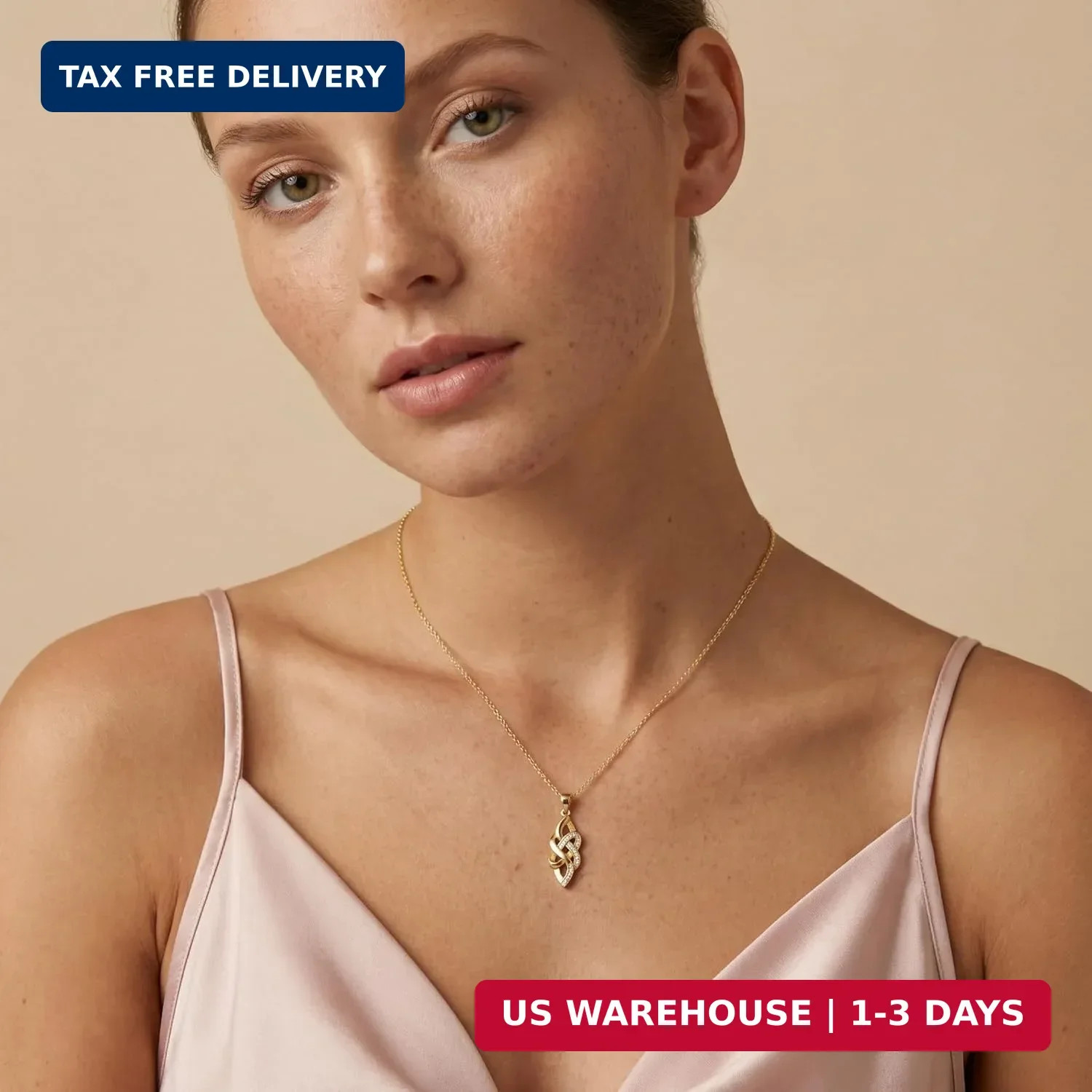 Infinity Necklace, Elegant Infinity Pendant Necklaces for Women, Modern Jewelry