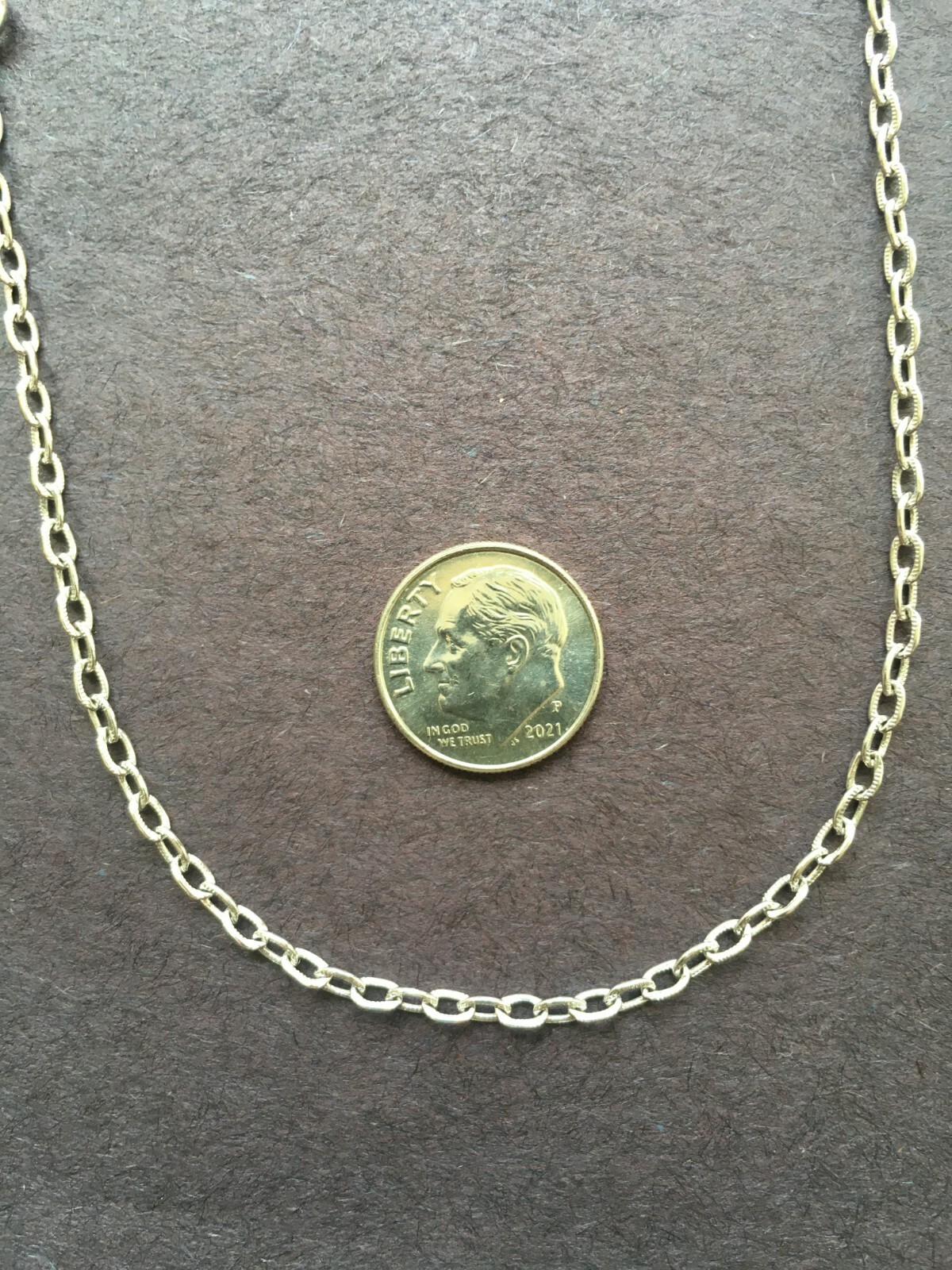 New Stainless Steel Cable Necklace. 18 inch Vintage 2.2 MM Choker Chain Jewelry