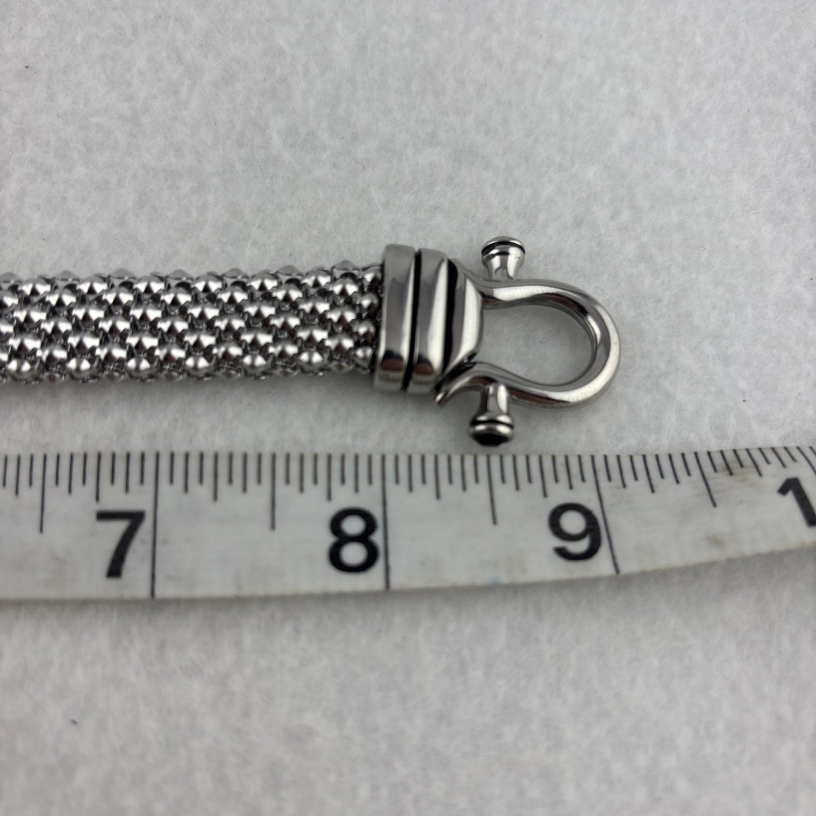 Emma Skye DSMK Stainless Steel Mesh Necklace & Bracelet Set Magnetic Clasp