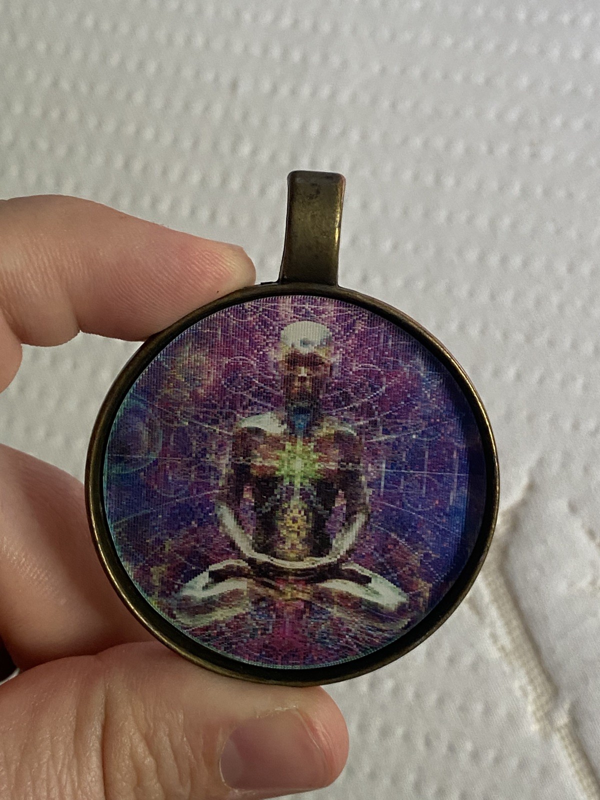 NEW Yoga Meditation Chakra Dima pendant -Laser Guided Visions psychedelic sacred
