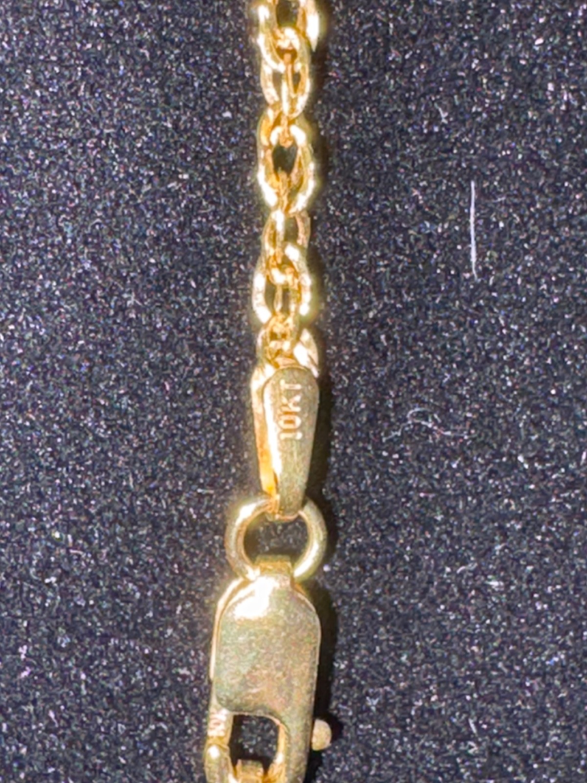 NWOT 10K Rope Necklace Made in Italy