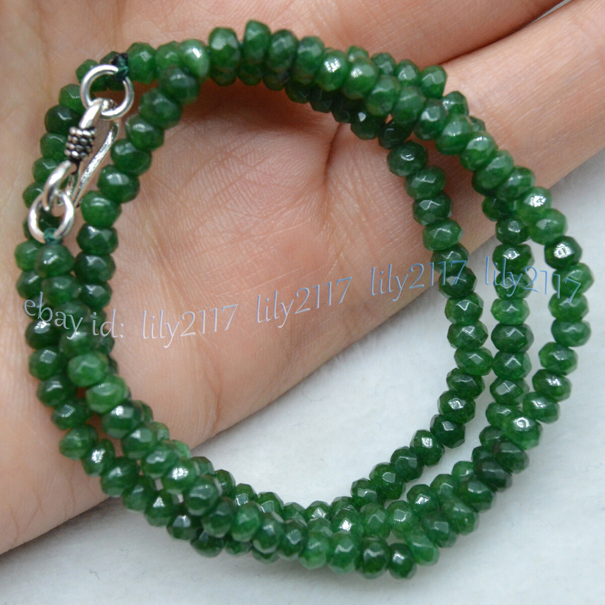 Multicolor 2x4mm Faceted Assorted Gemstones Jade Rondelle Beads Necklace 16-36”