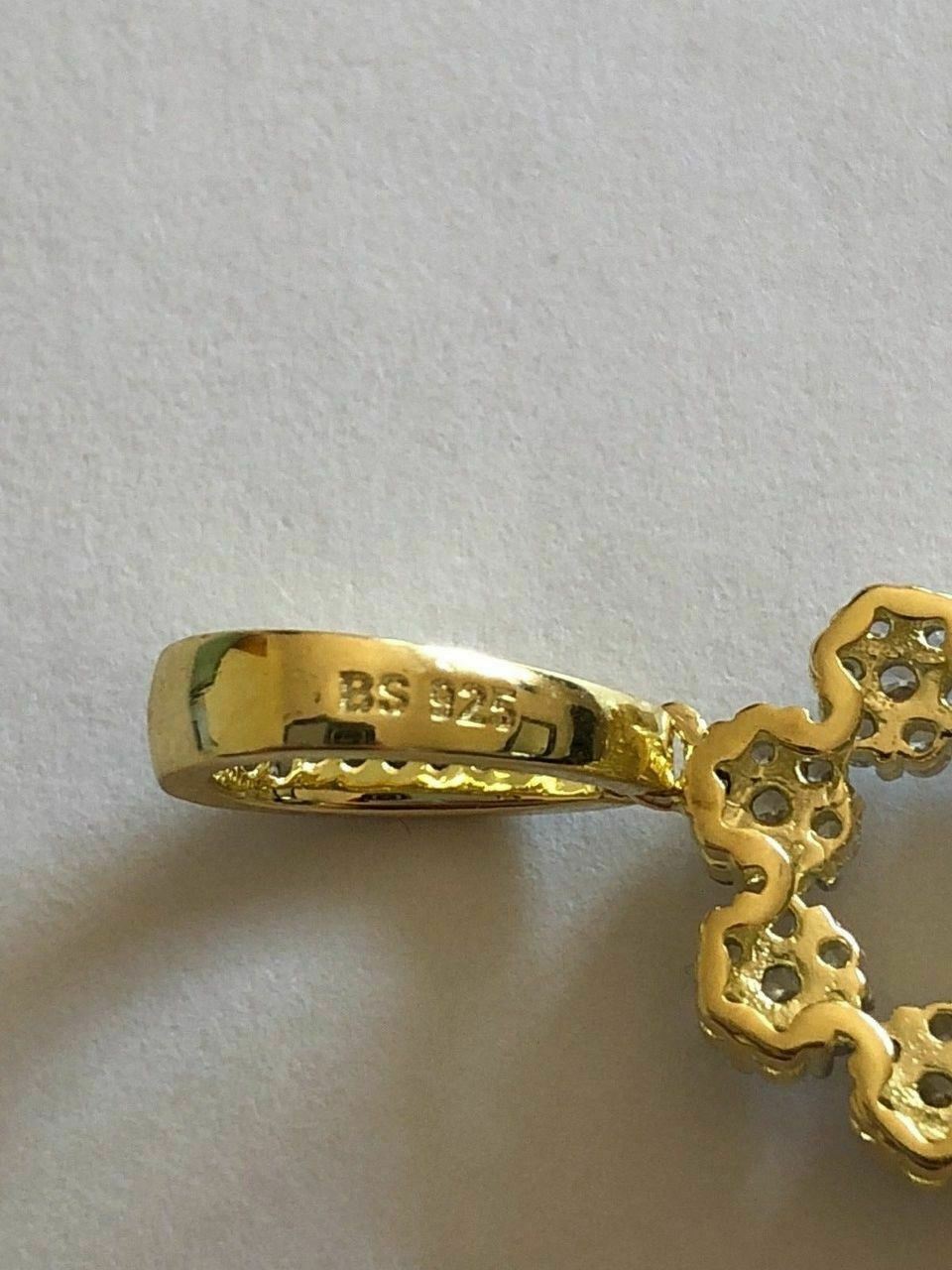 Simulated Diamonds Ankh Cross Tennis Pendant Real Solid 925 Sterling Silver Iced