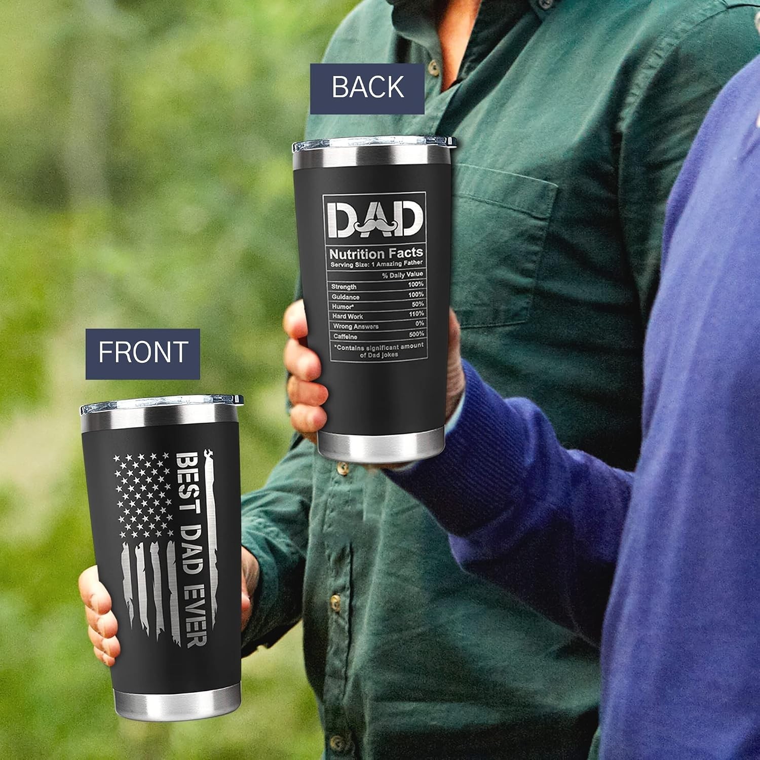Stylish 20 Oz Insulated Tumbler for Dads – Perfect Birthday & Father’s Day Gift