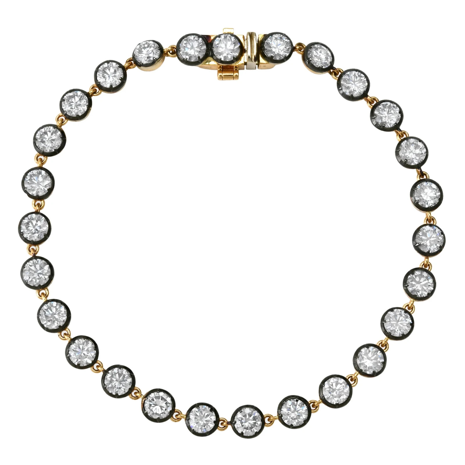 Round CZ Necklace Brass Metal Fashion Jewelry for gift