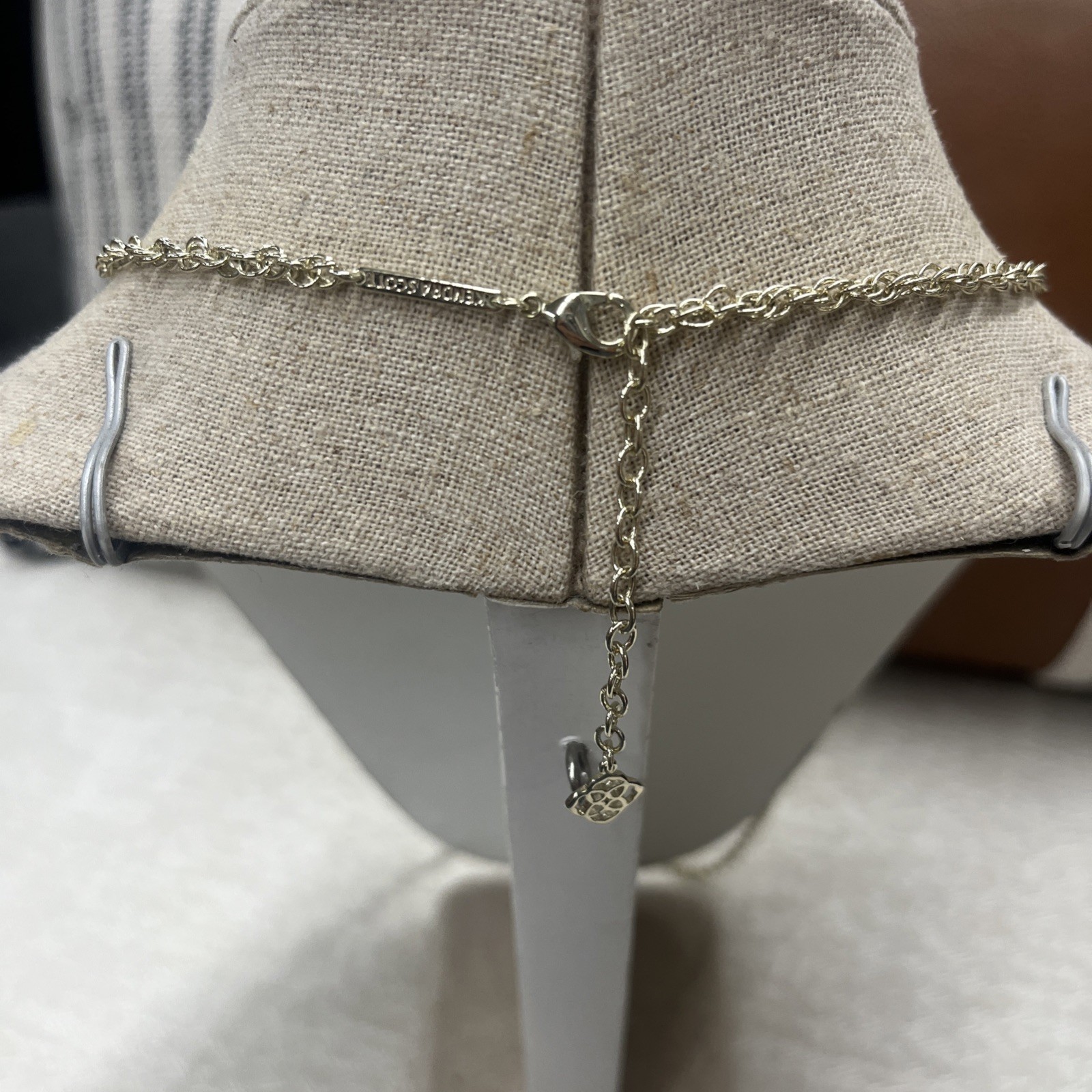 Kendra Scott Rayne Light Smokey Gray Pendant and Tassel Necklace