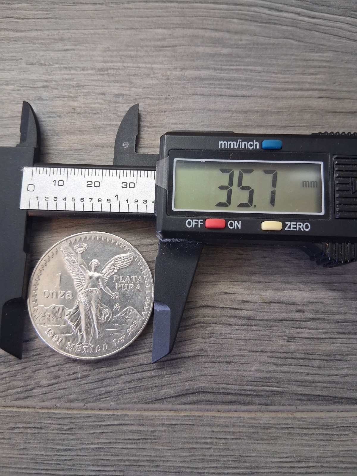 bizel de plata 925 MX para moneda de 1 OZ Para Moneda Centenario 35.7mm.