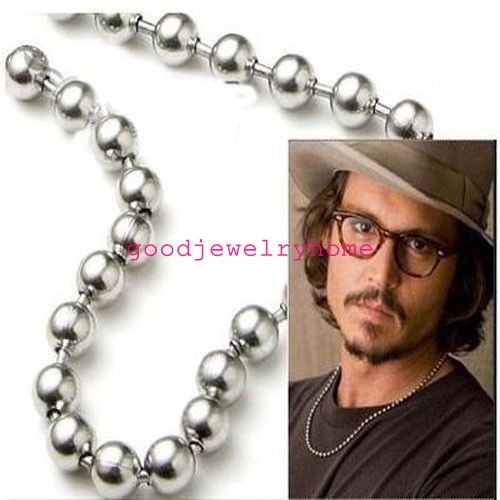 1.5mm-12mm 16-40″ Women’s Me’s 316L Stainless Steel Ball Chain Necklace Jewelry