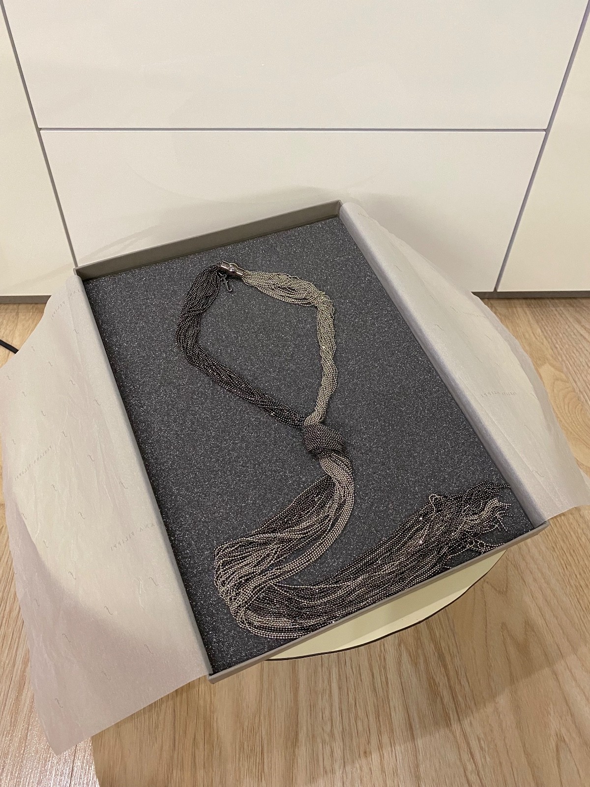 Fabiana Filippi Monili Chain Tassel Necklace