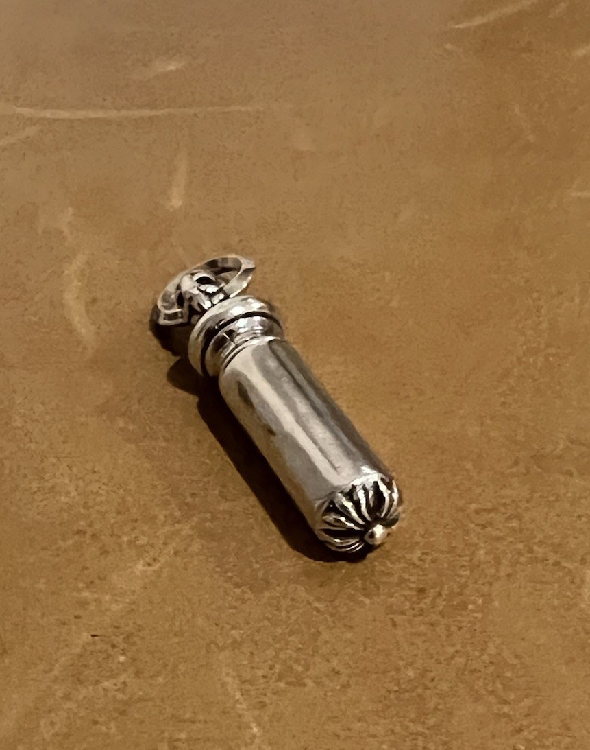 Chrome Hearts style Silver Vial Pendant