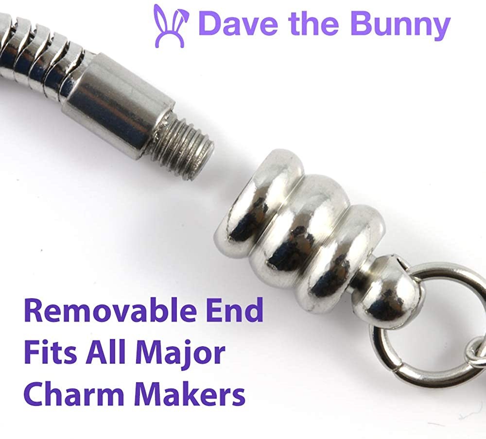Bishop Bracelet | Chess Piece Stainless Steel Snake Chain Charm Bracelet