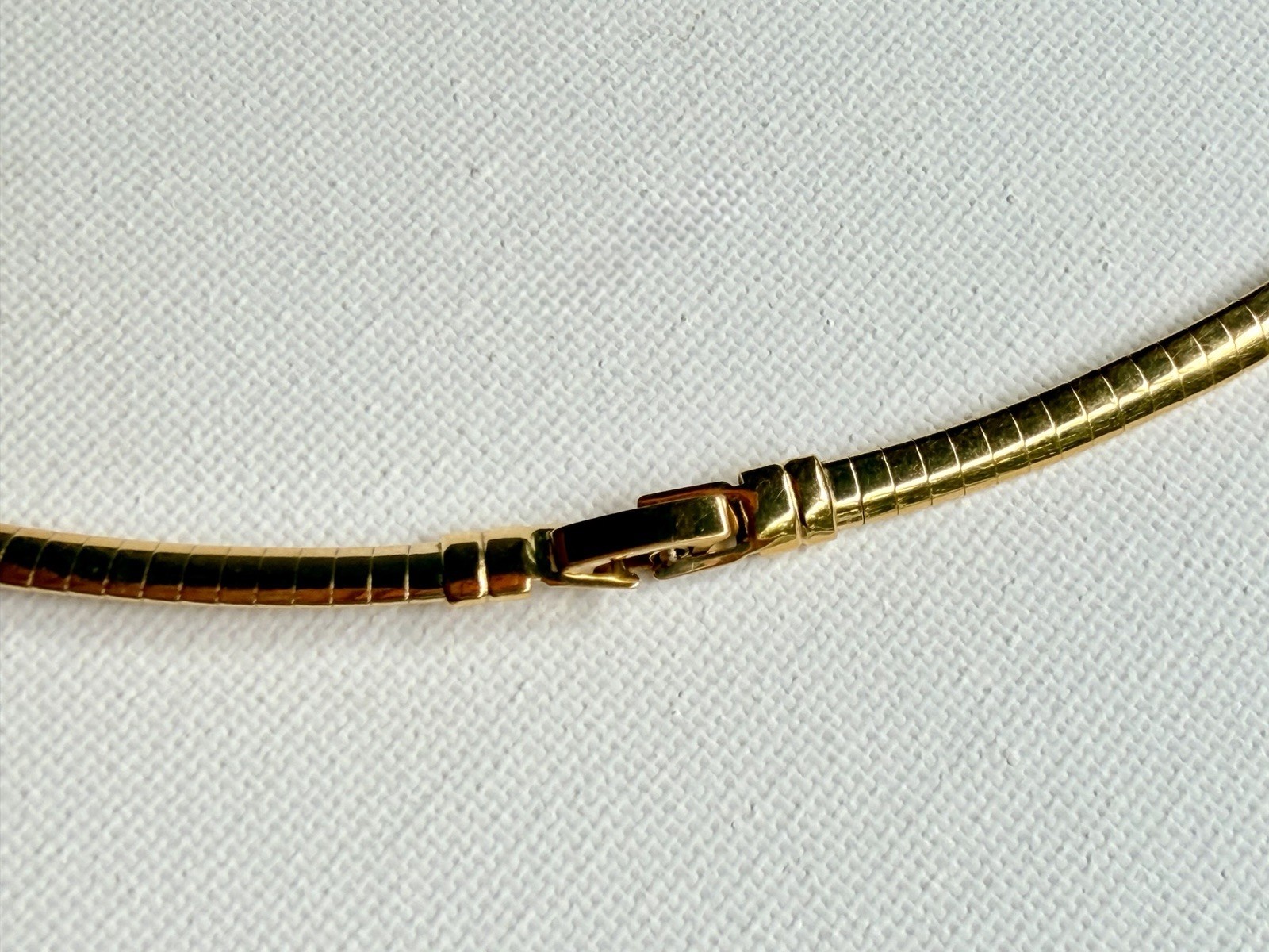 Lia Sophia Gold Tone Omega Necklace Black Enamel Statement Pendant Vintage