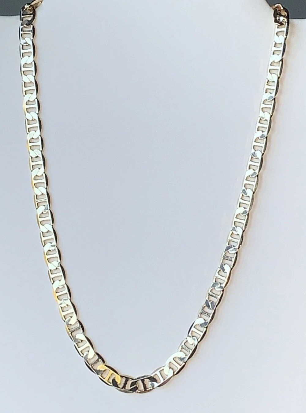 New 18in 6.5 Mm Mariner Anchor GucciStyle 18k Gold Filled Chain