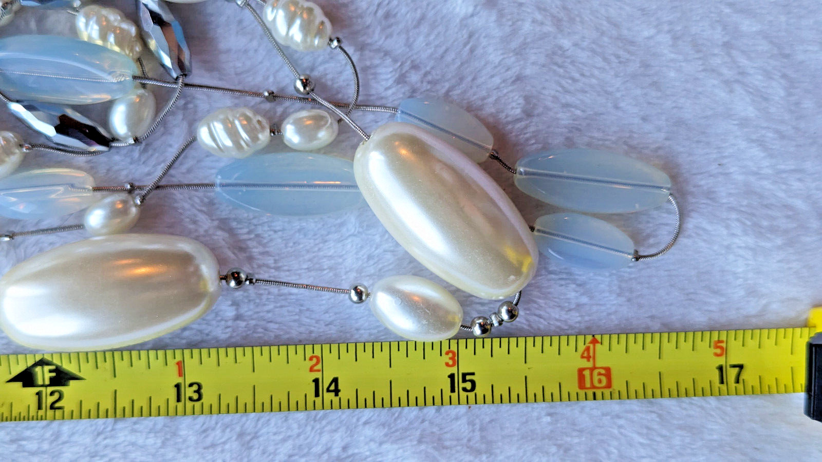 L & B Multi Strand Imitation/Faux Pearl Necklace