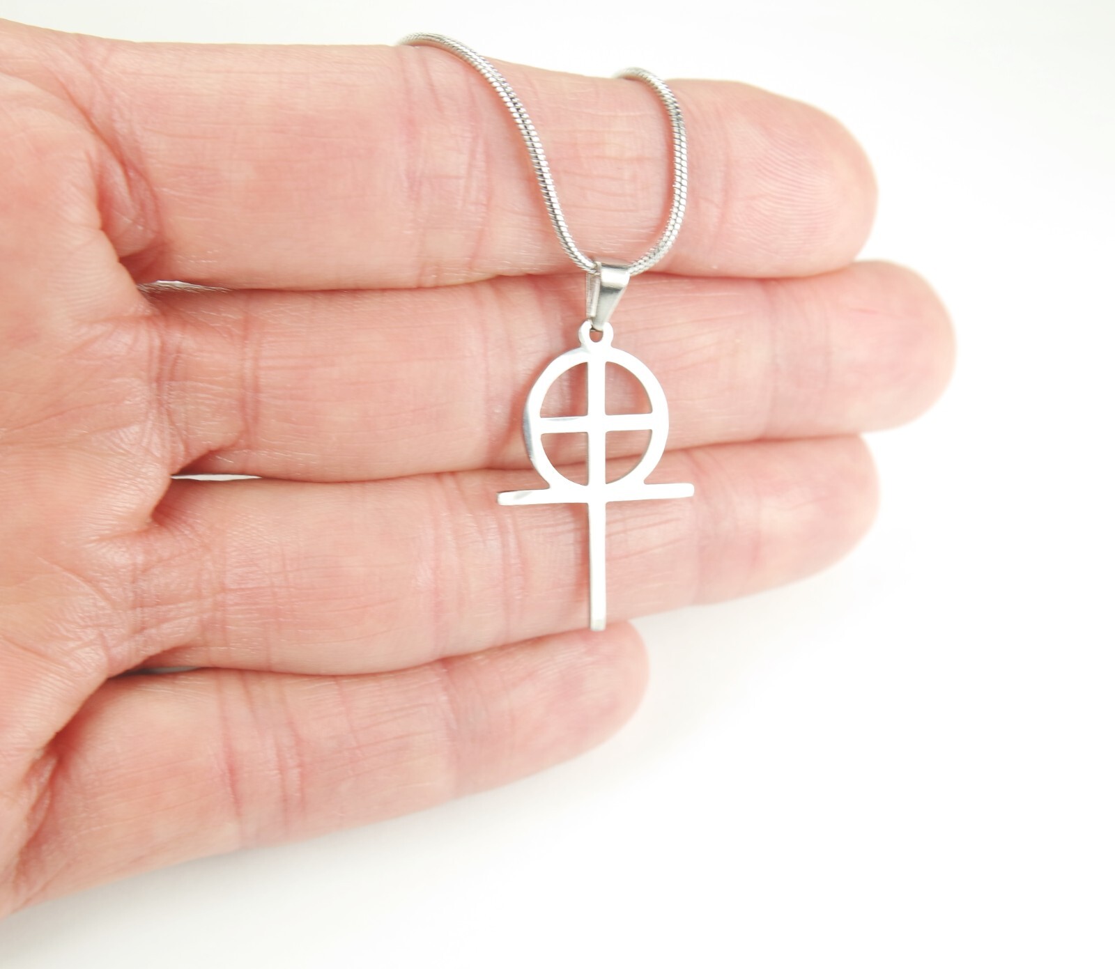 Coptic Cross Necklace or Earrings, Stainless Egyptian Christian Charm Gift