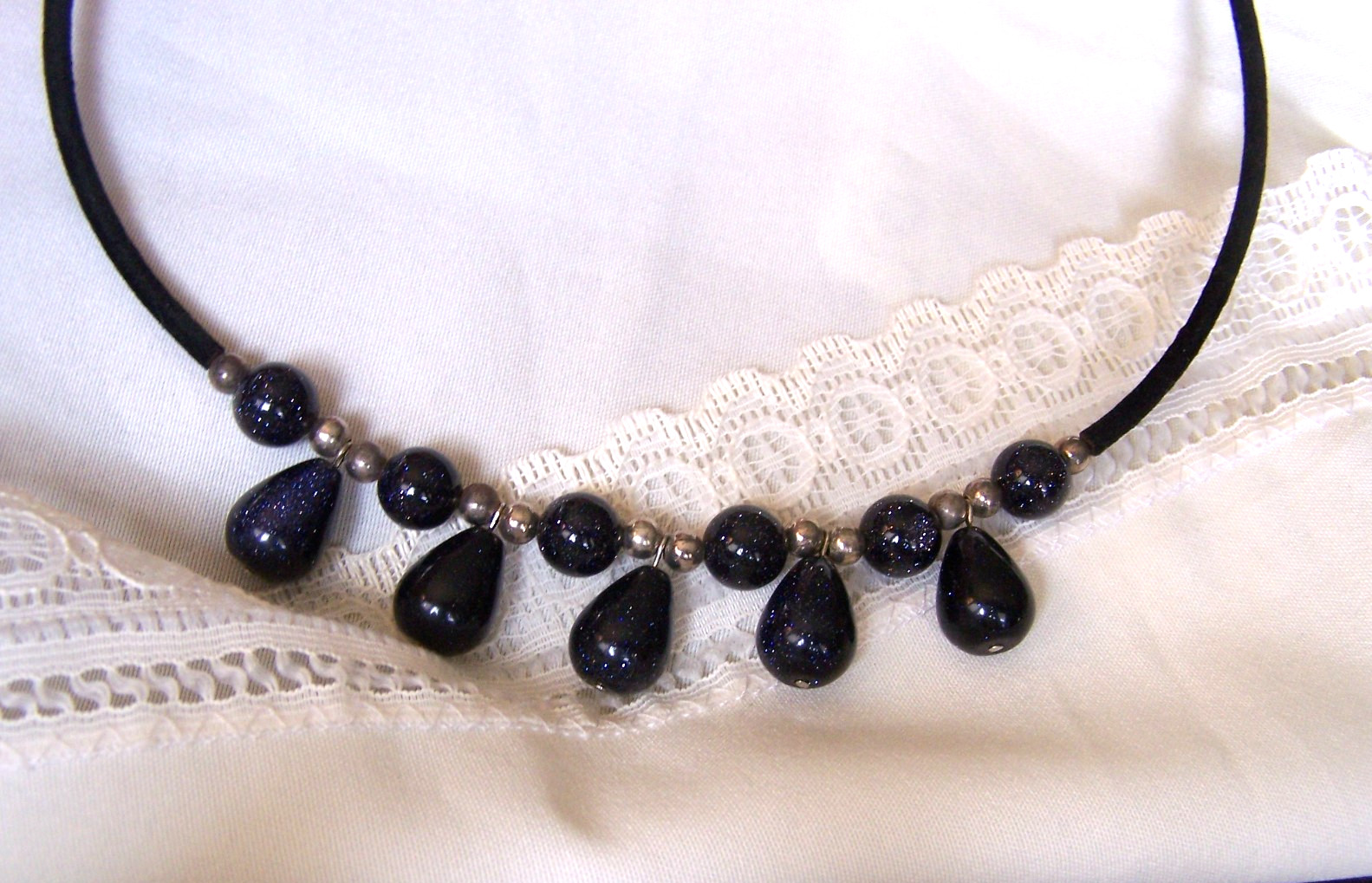 Necklace Gemstone Sun Sitara, Magnetic Clasp, New & Stunning!
