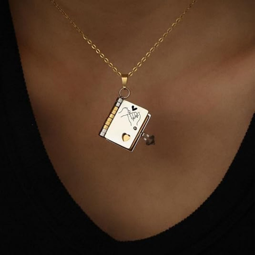 Valentines Day-Book Necklace for grandson/Granddaughter/Daughter/Son/sweetheart