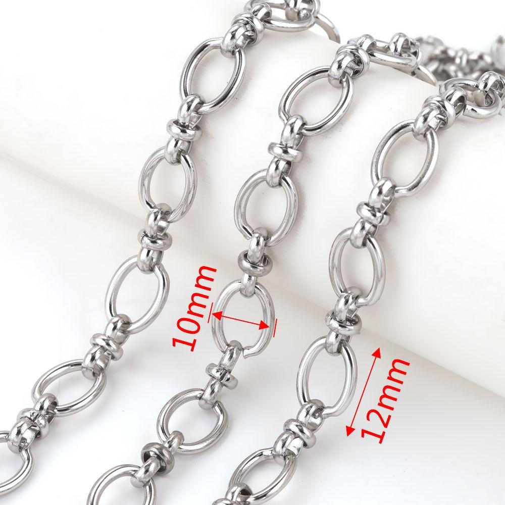 1Foot 10mm Width Stainless Steel Heavy Chunk Chain for bracelet Necklace SSF29