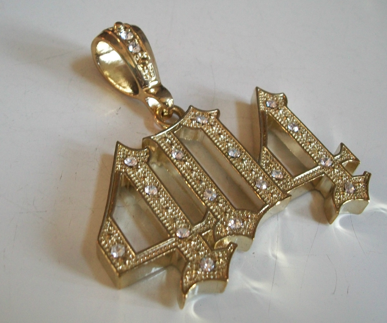 Men’s Fashion Dressy Hip Hop Gold Finish 404 Pendant Charm