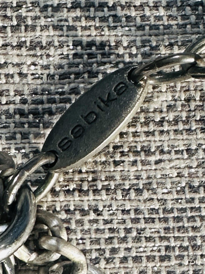 NEW Sabika Classic Layered Silver Tone Round Link Chain.