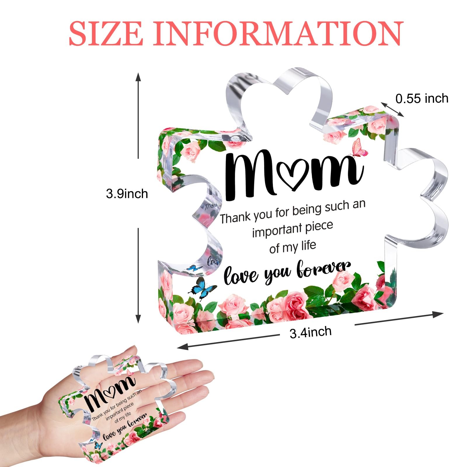 Gifts for Mom, Mothers Day from Husband Daughter Son, Birthday Women Wife Gifts.