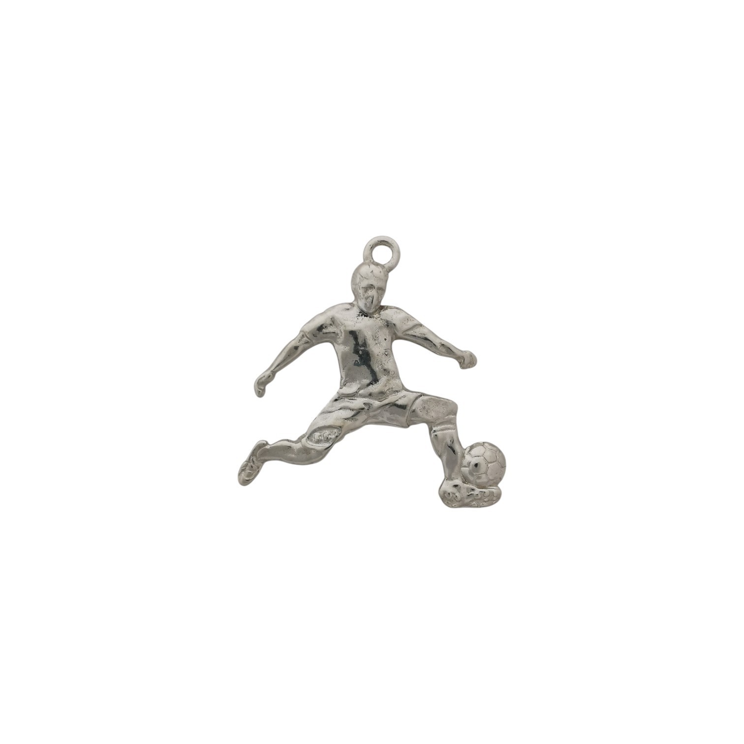 Football Pendant Necklace for Men – 925 Silver with Gold Plating Jewelry