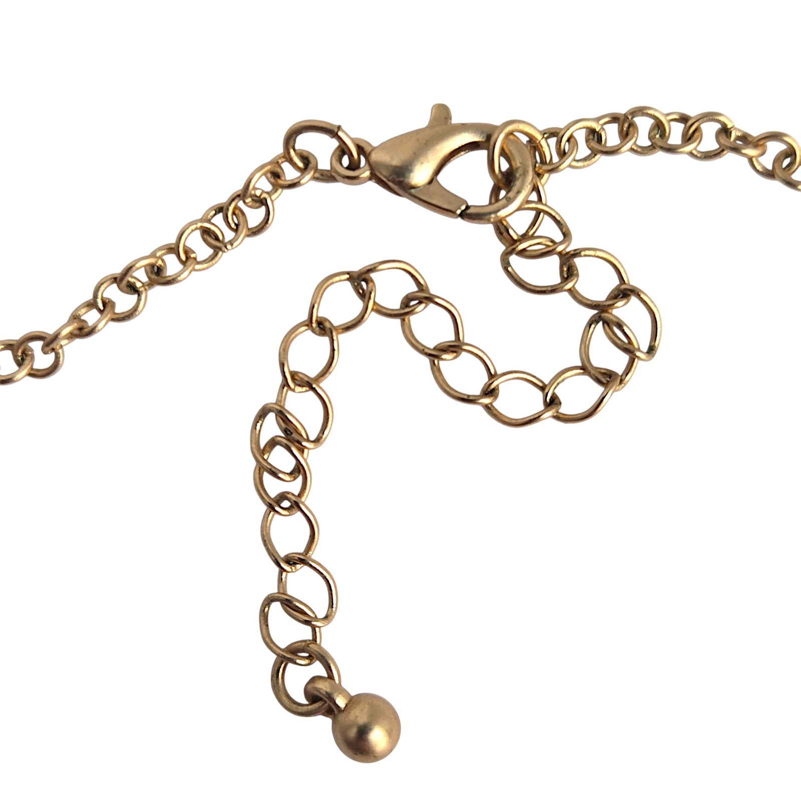 Leaf Fringe Y Drop Lariat Necklace Matte Gold Tone Boho Statement 17″-20″