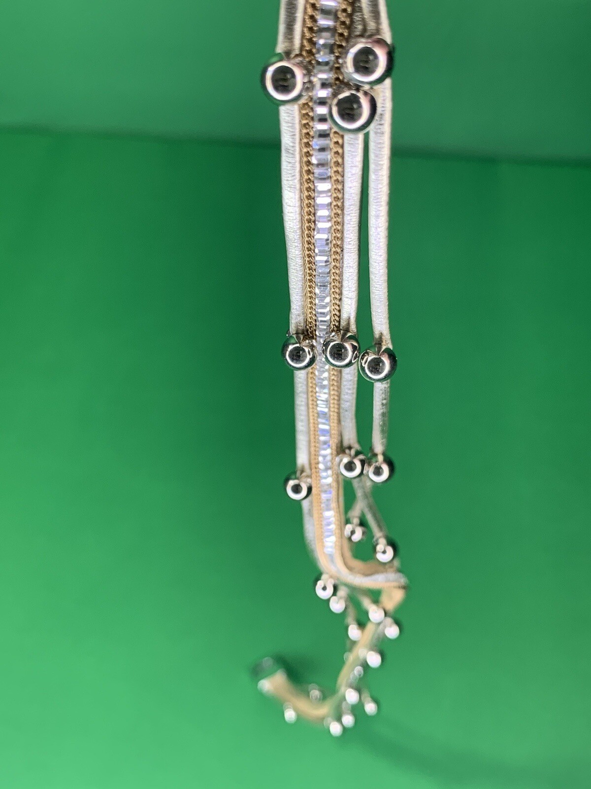 FASHION NECKLACE Multi Stranded Necklace 14 inch with Magnetic Clasp