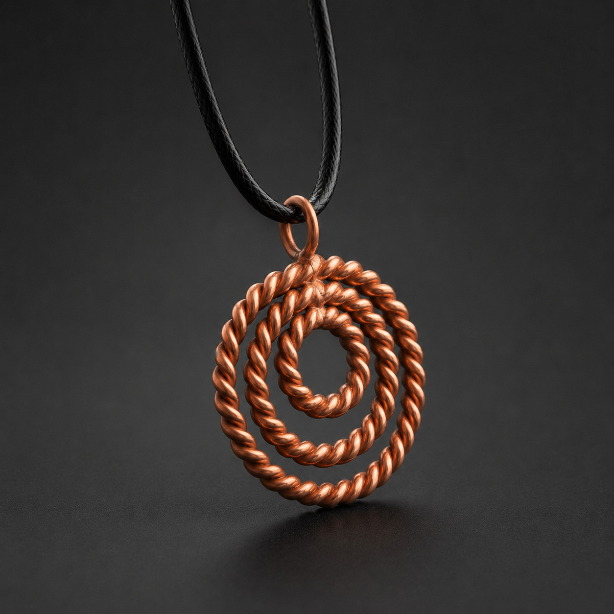 Tensor Pendant – Sacred Geometry Design (144 / 177 / 188 MHz), tensor ring
