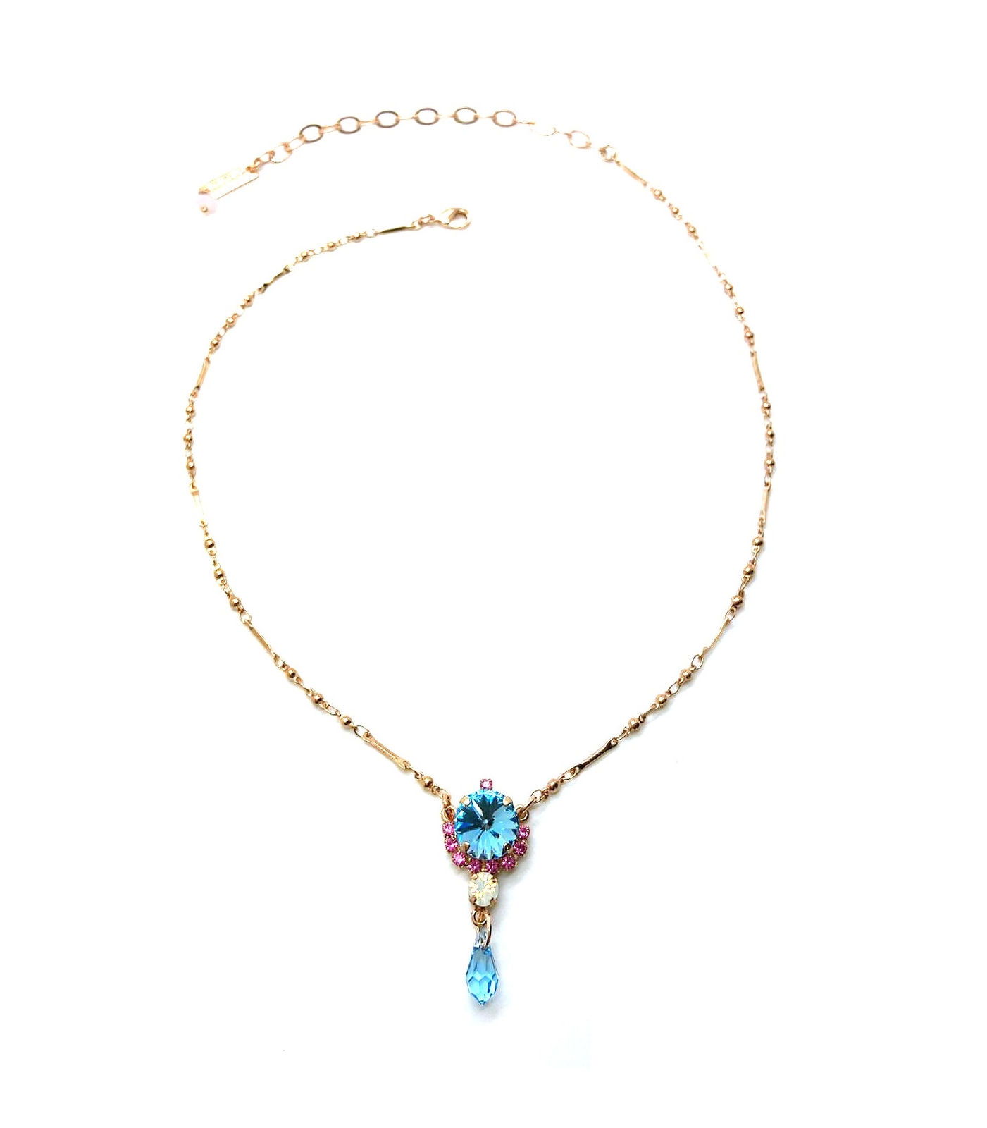 Mariana Necklace Pendant Pinks & Blues Swarovski Crystals Margarita Cocktail …