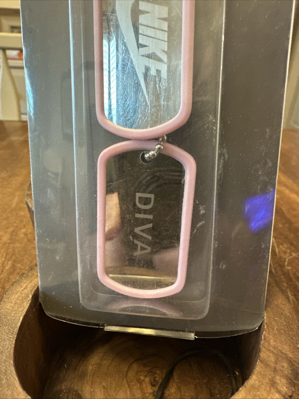 Vintage Nike Diva Dog Tag Necklace Pink Y2K NOS Sealed Women’s Accessory Rare!!