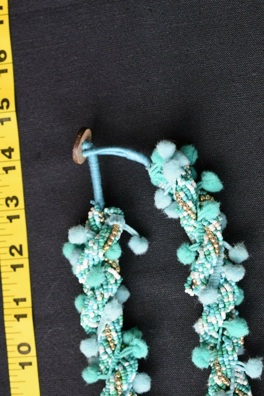 AnastaSea AQUA WHITE AND GOLD BEADED NECKLACE 2860A NWT