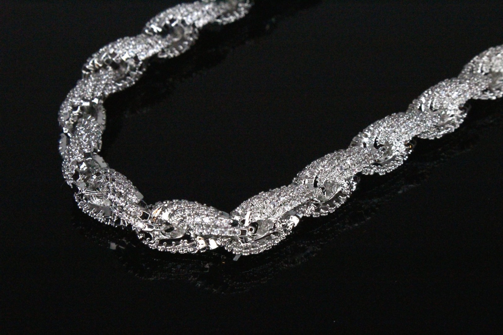 14k STAMPED 8mm ICE OUT Rope Chain Necklace 64ctw Lab Sim Diamond 150g+ HEAVY !