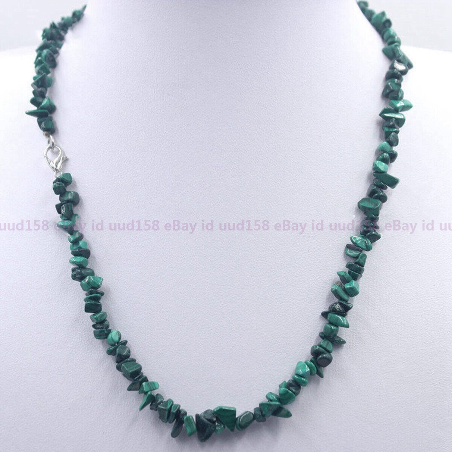 Natural Multiple Gemstone Gravel beads White Gold Clasp Necklace 14-36″ AAA