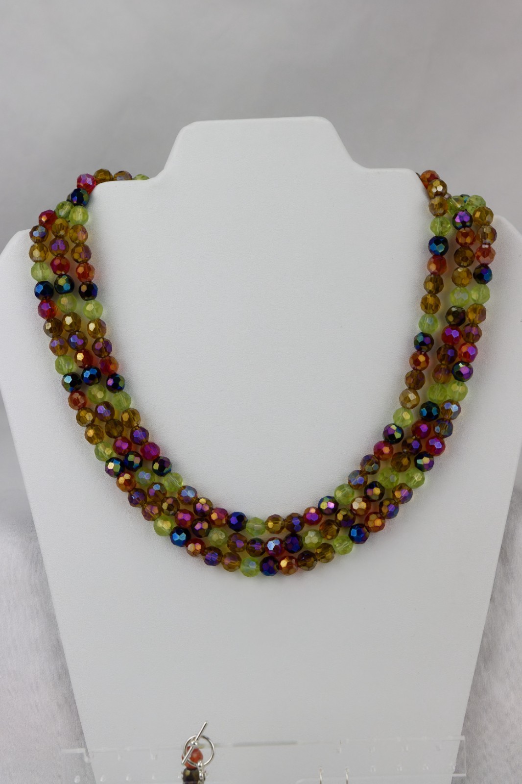 Multi-color Faceted Glass Bead SET