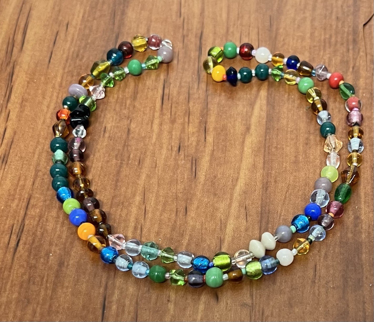 Lamp work Glass Beads 24 inches per strand