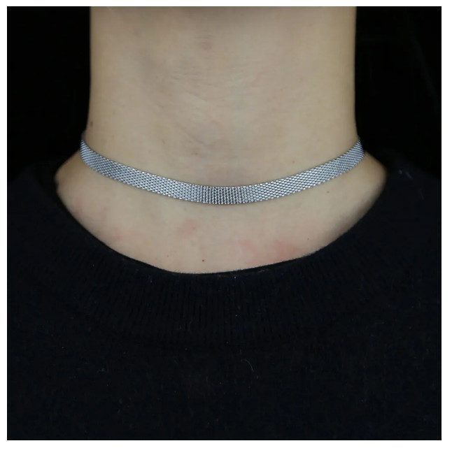 Women Stainless Steel Necklace 6mm Herringbone Clavicle Flat Chain 16-18″ PE46