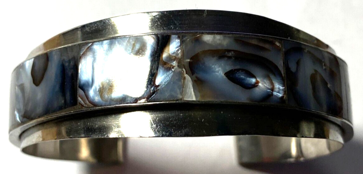 Abalone Mother of Pearl Shell Bangle Bracelets