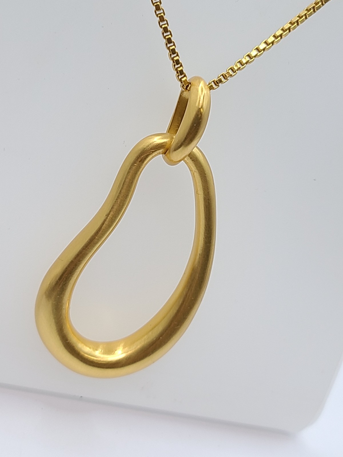 Julie Vos Wave Pendant 24K gold plated Necklace 34″