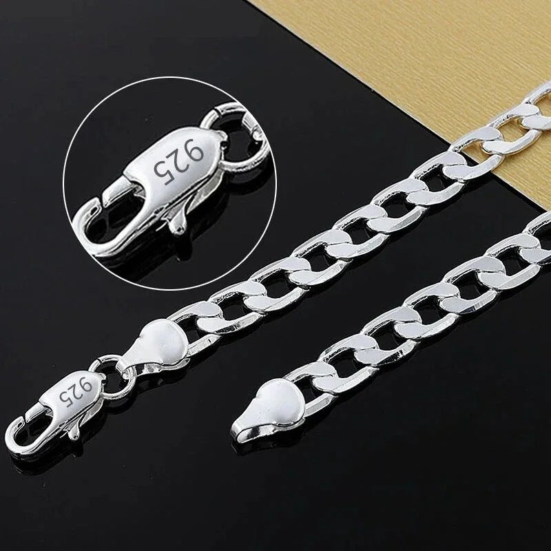 Cadena De Plata 925 Para Hombre Tu Puedes Lucir Elegante Y Atractivo 40% OFF💲