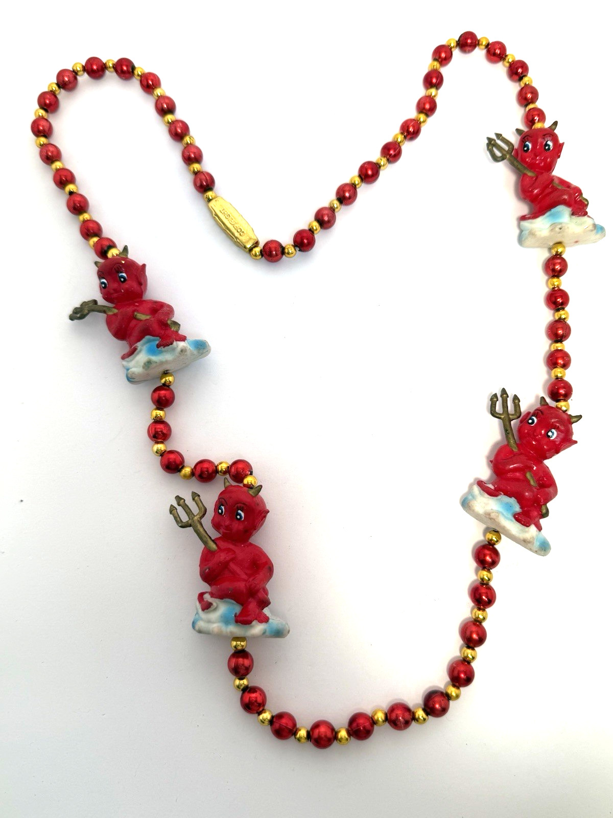 Variety of Vintage Mardi Gras Beads Necklace’s Italian Flag Pirate Jester Joker